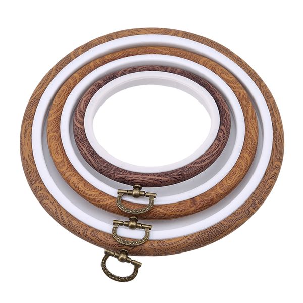 3 pcs/set wooden embroidery hoops frame set cross stitch hoop ring imitated circle set display needlecraft sewing tools, Black 
3 pcs/set wooden embroidery hoops frame set cross stitch hoop ring imitated circle set display needlecraft sewing tools, Black