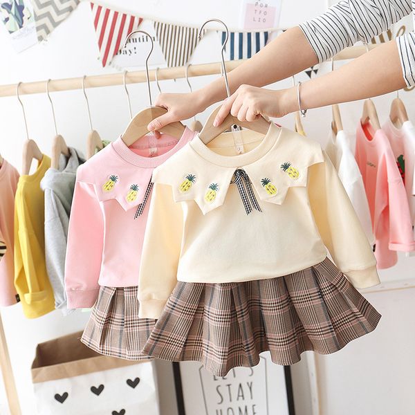 spring autumn new baby girls t-shirt+skirt cotton sweet 2pcs sets period baby checked skirt princess suit kids, White
spring autumn new baby girls t-shirt+skirt cotton sweet 2pcs sets period baby checked skirt princess suit kids, White