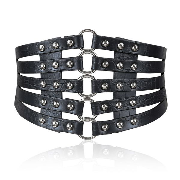 fashion self tie wide belts belt elastic slim corset body shaper black faux leather retro punk rivet waist belt cummerbund y191218, Slivery;black
fashion self tie wide belts belt elastic slim corset body shaper black faux leather retro punk rivet waist belt cummerbund y191218, Slivery;black