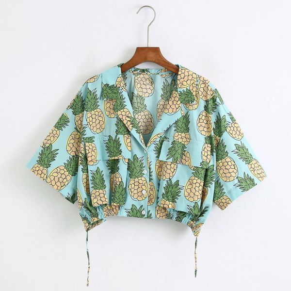 deat 2020 new summer fashion casual patchwork short sleeve turn-down collar loose print shirt women sd383, White
deat 2020 new summer fashion casual patchwork short sleeve turn-down collar loose print shirt women sd383, White