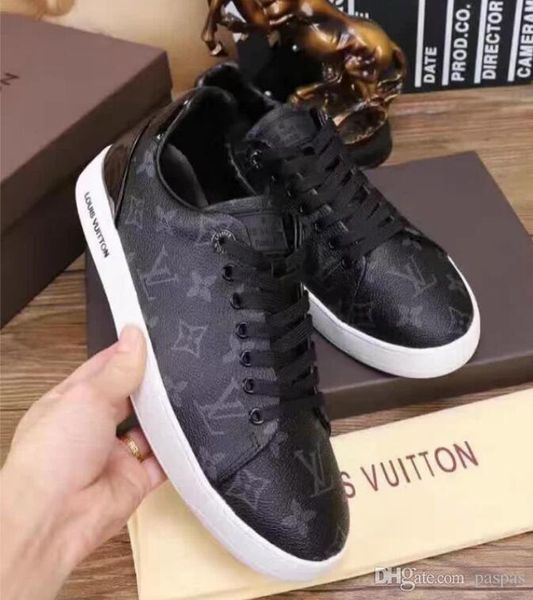 2019 new fashion men genuine leather casual shoes men business flat shoes sneakers no box, Black
2019 new fashion men genuine leather casual shoes men business flat shoes sneakers no box, Black