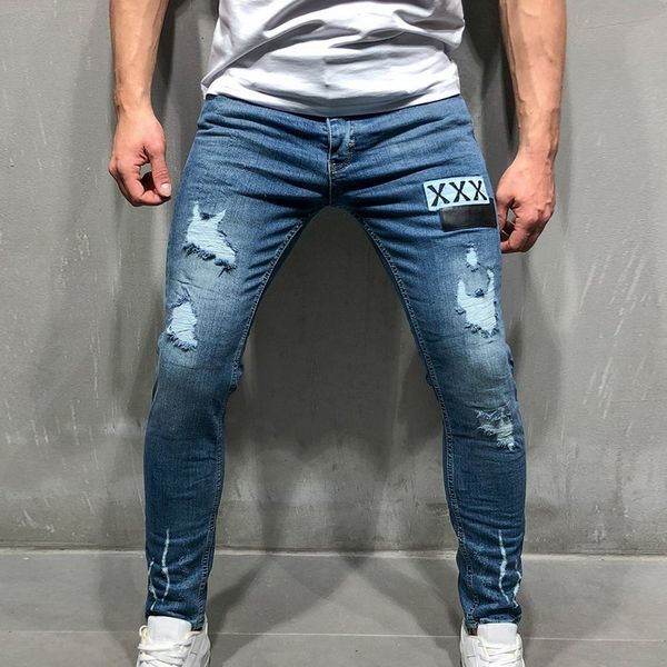 litthing men stretchy ripped skinny biker embroidery print jeans destroyed hole taped slim fit denim scratched jean, Blue
litthing men stretchy ripped skinny biker embroidery print jeans destroyed hole taped slim fit denim scratched jean, Blue