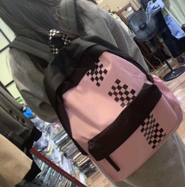 2020 designer women travel backpack luxury student school bags fashion plaid letter style large capacity backpack