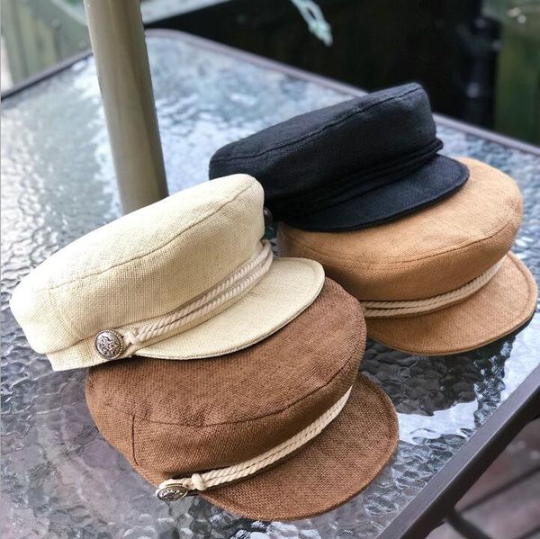 2019 new spring and summer women straw octagonal cap visor wild beret high quality, Blue;gray
2019 new spring and summer women straw octagonal cap visor wild beret high quality, Blue;gray