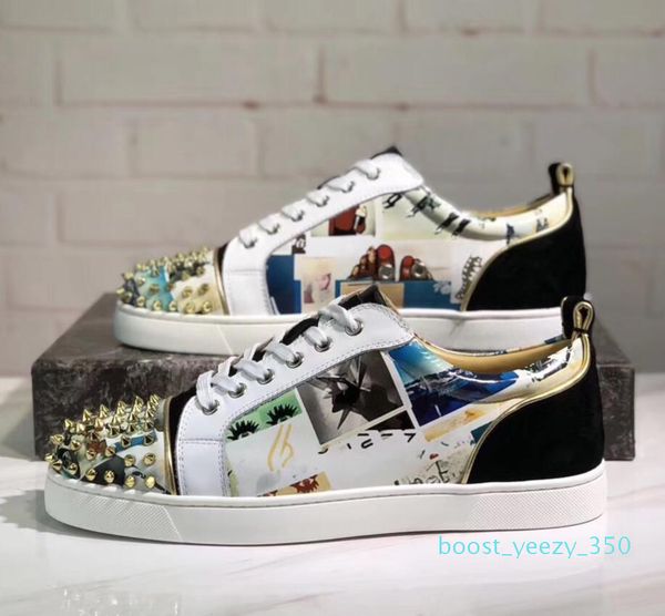 19s wholesale r glitter leather fashion red bottom spikes sneakers for women,men casual walking luxury designer walking eu35-46 b35, Black
19s wholesale r glitter leather fashion red bottom spikes sneakers for women,men casual walking luxury designer walking eu35-46 b35, Black