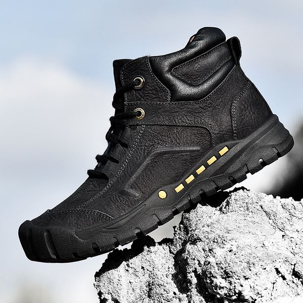 men hiking shoes waterproof genuine leather boots autumn&winter keep warm snow boots outdoor climbing hunting lightweight shoes
men hiking shoes waterproof genuine leather boots autumn&winter keep warm snow boots outdoor climbing hunting lightweight shoes