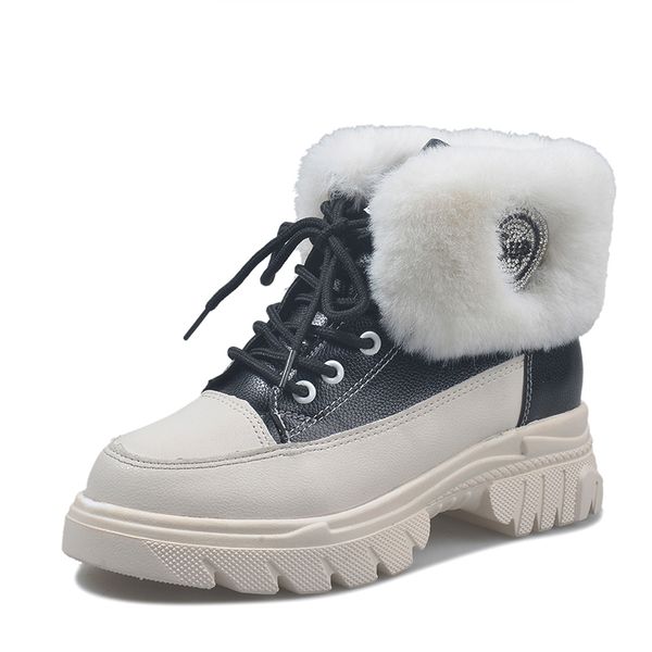 2019 new ins fashion ankle boots women winter soft thick fur outside platform shoes woman flat heels female casual snow boot, Black
2019 new ins fashion ankle boots women winter soft thick fur outside platform shoes woman flat heels female casual snow boot, Black