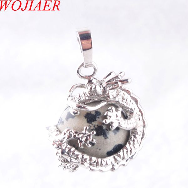 wojiaer dragon stainless necklace & pendant gothic handmade men jewelry round natural jaspers gemstone ball dn3145, Silver
wojiaer dragon stainless necklace & pendant gothic handmade men jewelry round natural jaspers gemstone ball dn3145, Silver