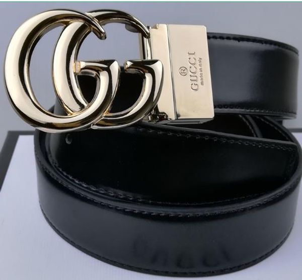 6 color fashion belts men women designer belts men waist gold black buckle 105-125cm, Black;brown 
6 color fashion belts men women designer belts men waist gold black buckle 105-125cm, Black;brown