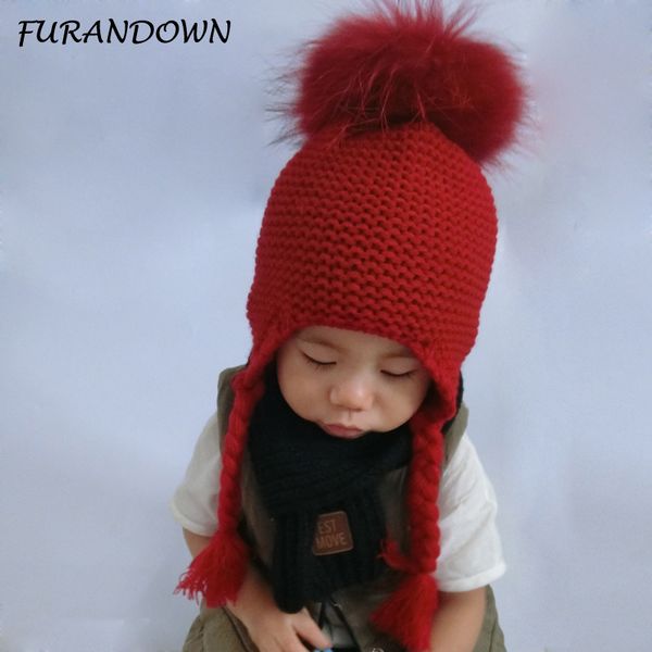 furandown baby girl winter raccoon fur hats children knitted wool earflap beanies for boys kids warm hat cap
furandown baby girl winter raccoon fur hats children knitted wool earflap beanies for boys kids warm hat cap