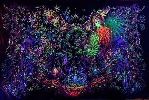 Психоделический настенный гобелен, Blacklight искусство природа УФ-флуоресцентное св
Психоделический настенный гобелен, Blacklight искусство природа УФ-флуоресцентное св