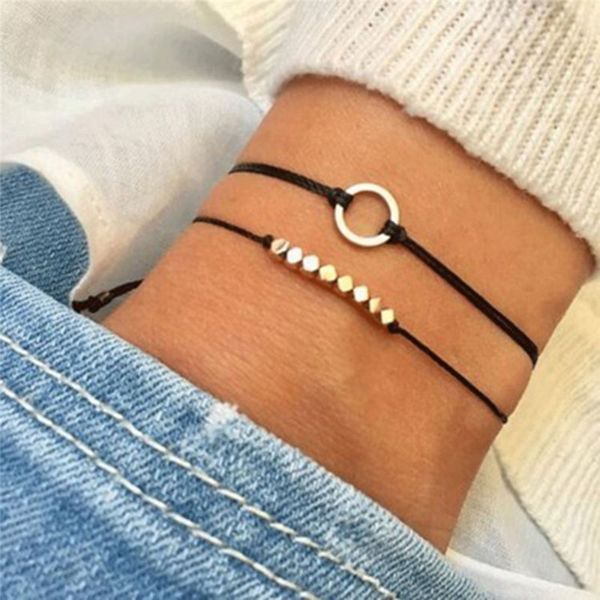 2 pcs/lot new simple round bangle bracelet golden tiny beads charm rope set fashion jewelry, Golden;silver
2 pcs/lot new simple round bangle bracelet golden tiny beads charm rope set fashion jewelry, Golden;silver