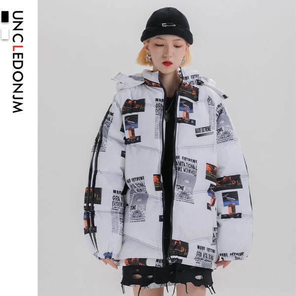 uncledonjm cotton padded puffer parkas streetwear winter hip hop harajuku casual thick warm parka hooded winter jackets l001, Black
uncledonjm cotton padded puffer parkas streetwear winter hip hop harajuku casual thick warm parka hooded winter jackets l001, Black