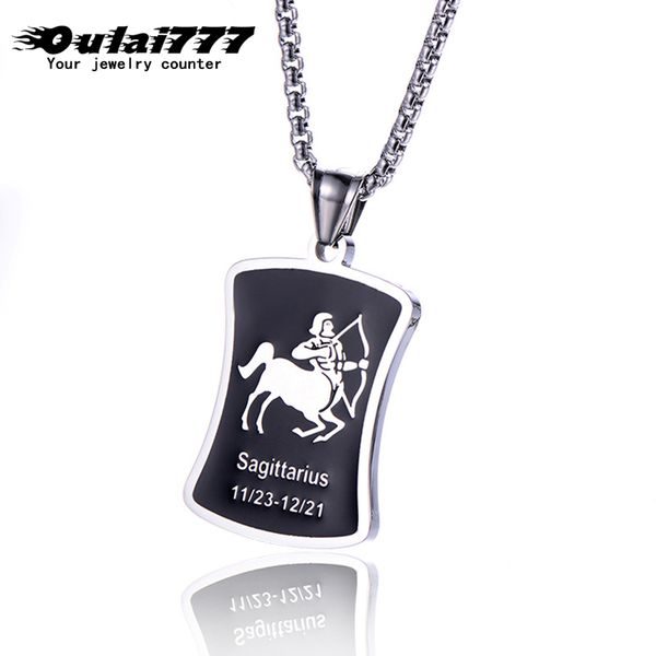 oulai777 zodiac sign 12 constellation pendants lion necklace men stainless steel male accessories simple gold necklace chains, Silver
oulai777 zodiac sign 12 constellation pendants lion necklace men stainless steel male accessories simple gold necklace chains, Silver