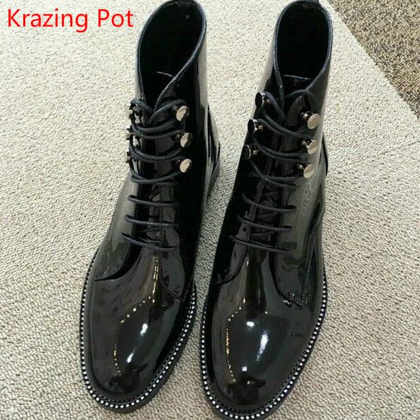2019 из натуральной кожи толстый каблук круглый toe узелок winter boots superstar luxury punk rock metal заклепки крепеж ботильоны l99 ly191, Black
2019 из натуральной кожи толстый каблук круглый toe узелок winter boots superstar luxury punk rock metal заклепки крепеж ботильоны l99 ly191, Black