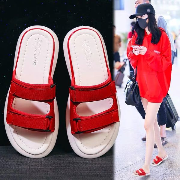 cool slippers female summer 2019 new korean version of a thick bottom student magic shoes wear casual beach shoes, Black
cool slippers female summer 2019 new korean version of a thick bottom student magic shoes wear casual beach shoes, Black
