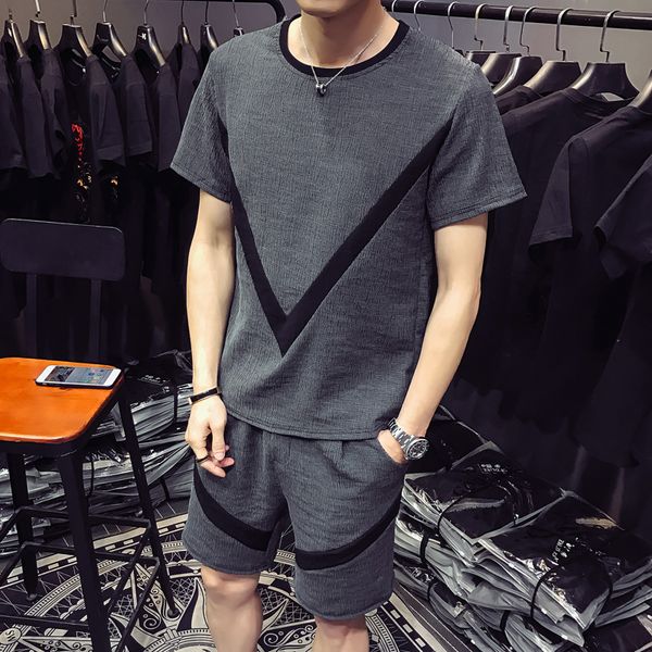 2019 spring and summer new collision split joint short sleeve t pity motion track suit sports shirt leisure gym ing, Gray
2019 spring and summer new collision split joint short sleeve t pity motion track suit sports shirt leisure gym ing, Gray