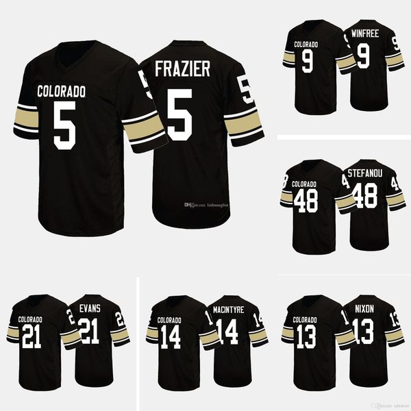 george frazier stitched men's buffaloes kyle evans nixon juwann wincollege jersey, Black
george frazier stitched men's buffaloes kyle evans nixon juwann wincollege jersey, Black