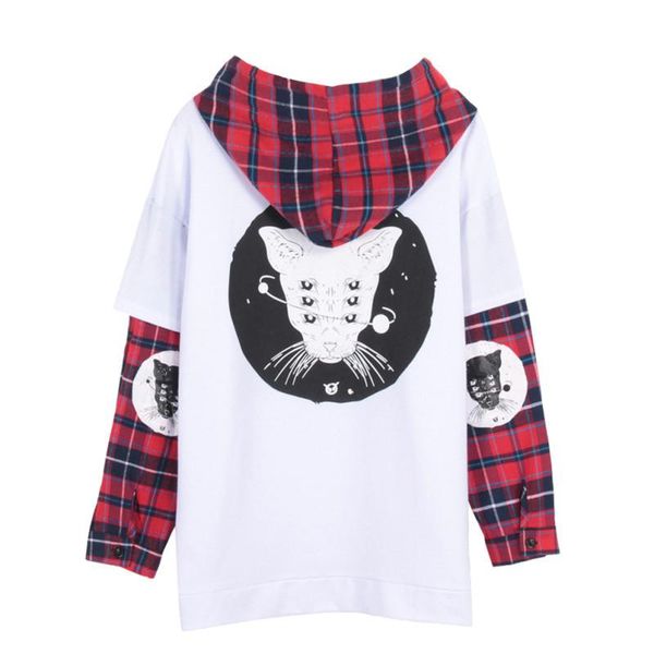 harajuku punk женщины толстовка cat printed плед пэчворк с длинным рукавом толстовки tracksuit поддельный 2 шт новый забавный, Black
harajuku punk женщины толстовка cat printed плед пэчворк с длинным рукавом толстовки tracksuit поддельный 2 шт новый забавный, Black