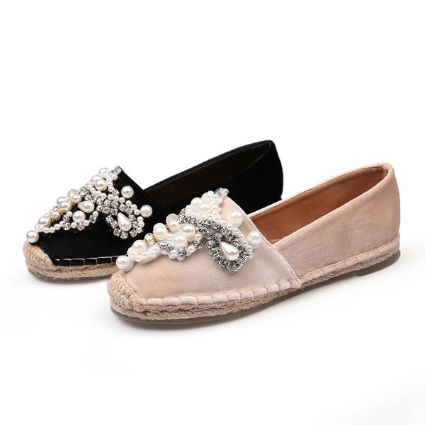 flock loafers strng bead ballet flats 2018 casual slip on shoes woman shallow summer women flat shoes xwd6714, Black
flock loafers strng bead ballet flats 2018 casual slip on shoes woman shallow summer women flat shoes xwd6714, Black