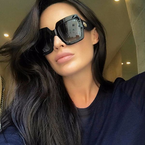new retro sunglasses women square frame oversized sun glasses uv400 oculos de sol sunglass black green shades, White;black
new retro sunglasses women square frame oversized sun glasses uv400 oculos de sol sunglass black green shades, White;black