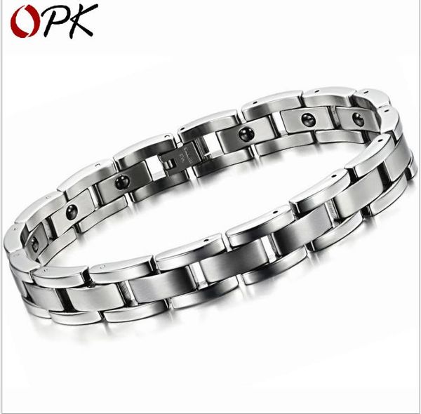 korean version jewelry health bracelet titanium steel band magnetic men's bracelet, Golden;silver
korean version jewelry health bracelet titanium steel band magnetic men's bracelet, Golden;silver