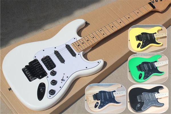 st white green black yellow ash guitar,ssh black pickups,basswood body,maple fingerboard,floyd rose tremolo,black hardware
st white green black yellow ash guitar,ssh black pickups,basswood body,maple fingerboard,floyd rose tremolo,black hardware