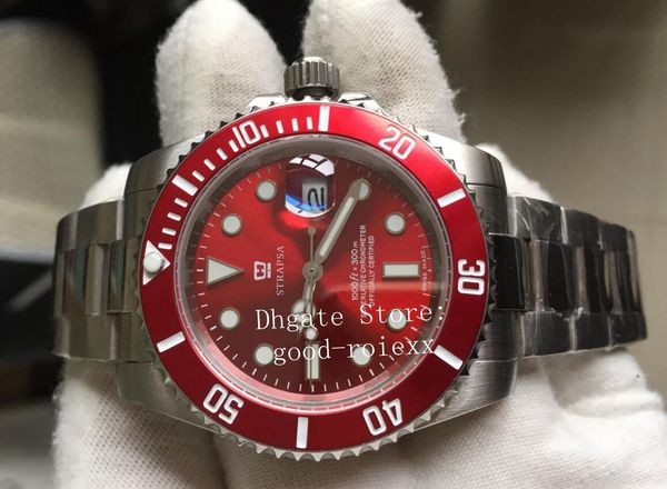 mens automatic 2813 movement watch men red dial dive chronometer crystal full steel watches sport 116610 sub perpetual miyota wristwatches, Slivery;brown
mens automatic 2813 movement watch men red dial dive chronometer crystal full steel watches sport 116610 sub perpetual miyota wristwatches, Slivery;brown