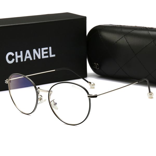 new summer women's designer sunglasses brand anti-blue light women's round glasses with luxury full frame for men women with box, White;black
new summer women's designer sunglasses brand anti-blue light women's round glasses with luxury full frame for men women with box, White;black