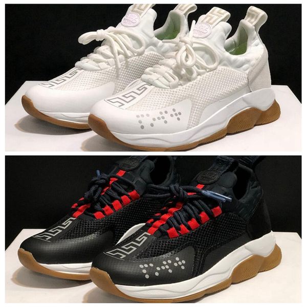 designer chain reaction 2.0 casual shoes women mens sneakers fashion trainers lightweight link-embossed sole multi-color rubber, Black
designer chain reaction 2.0 casual shoes women mens sneakers fashion trainers lightweight link-embossed sole multi-color rubber, Black