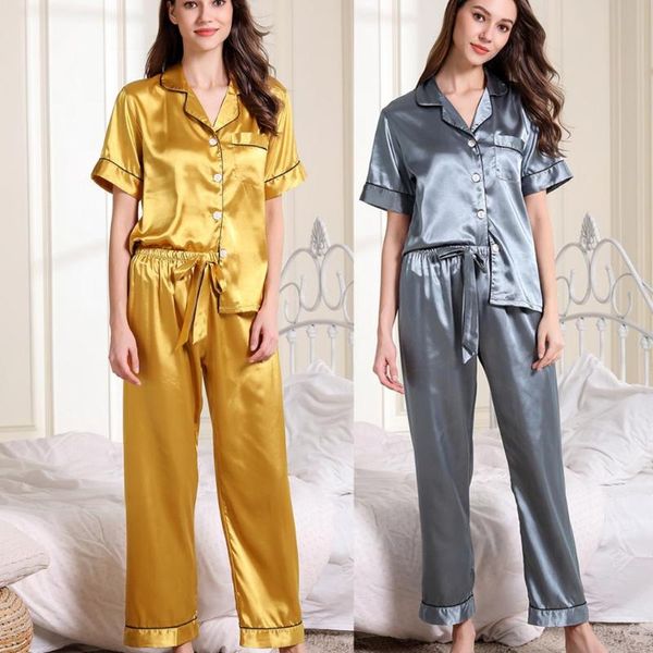 spring summer new fashion womens short sleeve long pants sleepwear short nightwear sets wholesale pajama lingerie, Black;red
spring summer new fashion womens short sleeve long pants sleepwear short nightwear sets wholesale pajama lingerie, Black;red