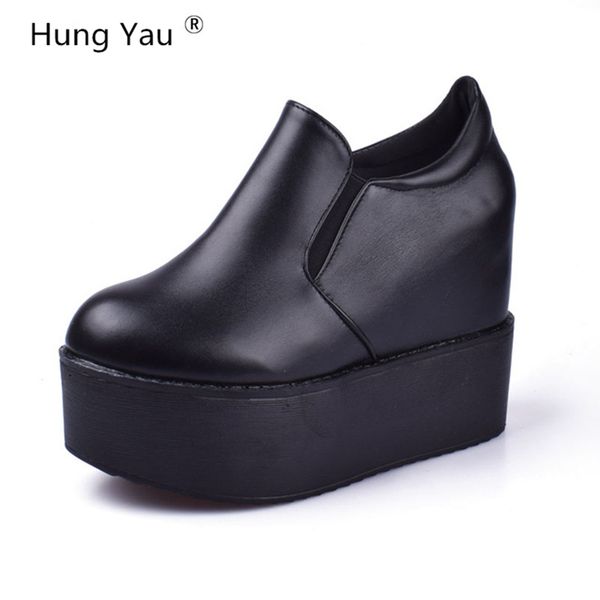hung yau women thick soled platform shoes pu leather waterproof creepers casual shoes woman flats black plus size 35-39
hung yau women thick soled platform shoes pu leather waterproof creepers casual shoes woman flats black plus size 35-39