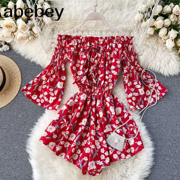 2020 boho style off shoulder floral print jumpsuit lace up women short summer high waist playsuit flare sleeve beach romper, Black;white
2020 boho style off shoulder floral print jumpsuit lace up women short summer high waist playsuit flare sleeve beach romper, Black;white