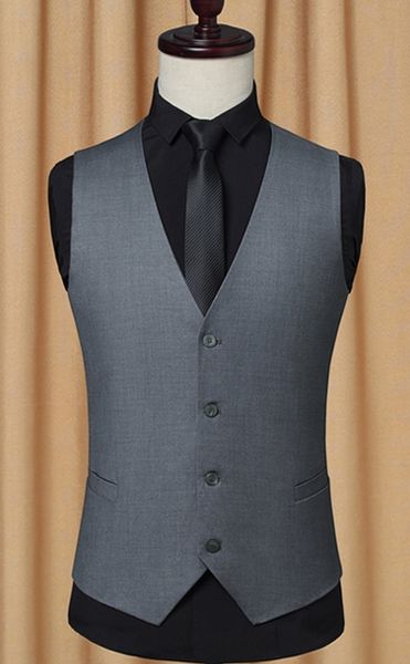 plus size light gray men suit groom vest new autumn slim fit wedding groomsmen waistcoat v neck business men suit vest, Black
plus size light gray men suit groom vest new autumn slim fit wedding groomsmen waistcoat v neck business men suit vest, Black