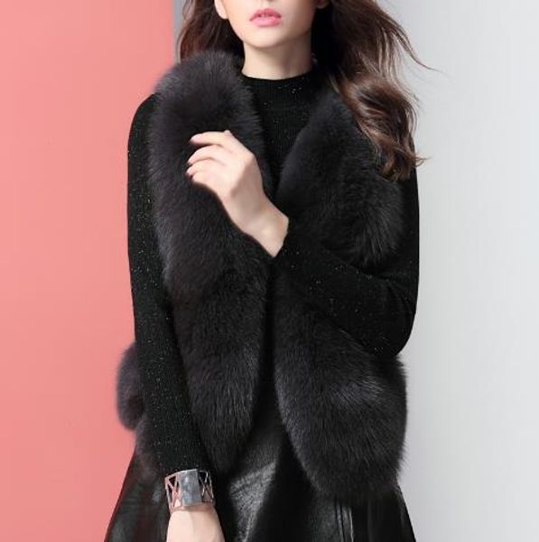 fashion women faux fur coats 2019 imitation faux fur short vest coats winter womens warm thick outwear slim gilet jackets j180, Black
fashion women faux fur coats 2019 imitation faux fur short vest coats winter womens warm thick outwear slim gilet jackets j180, Black
