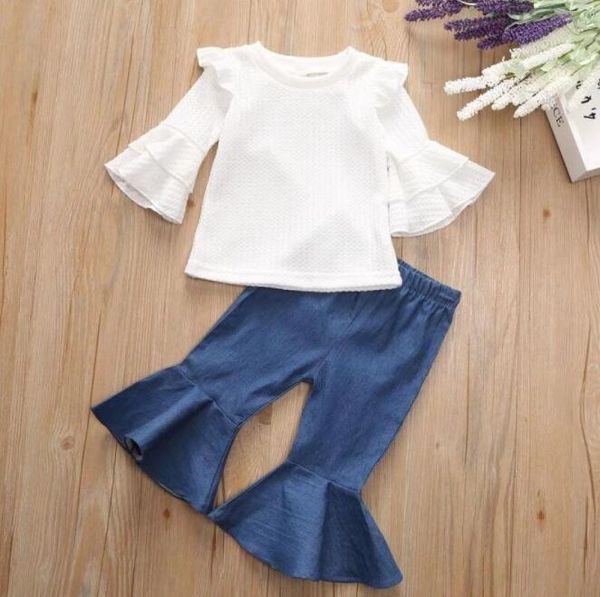 wholesale baby kids designer clothes girls solid t shirt flare bottoms clothing outfits 2pcs set baby girl designer clothes by1452, White
wholesale baby kids designer clothes girls solid t shirt flare bottoms clothing outfits 2pcs set baby girl designer clothes by1452, White