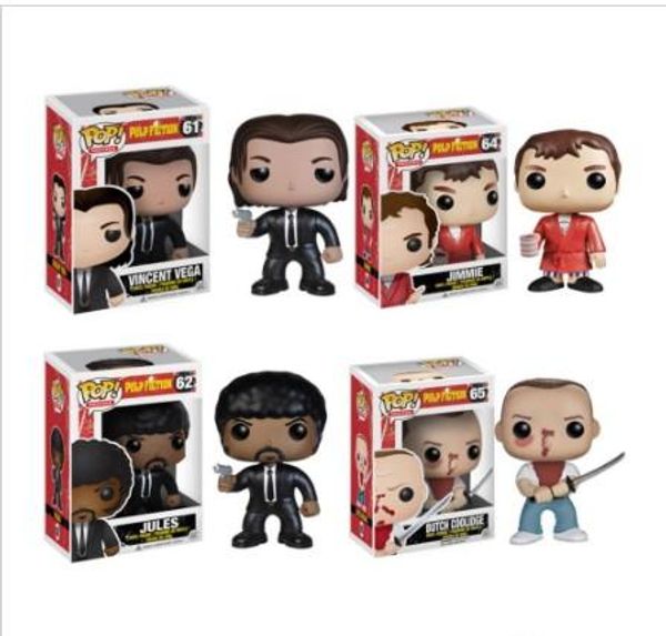 cute new funko pop pulp fiction jules vincent vega jimmie vinyl anime action figures brinquedos collection model toys for children
cute new funko pop pulp fiction jules vincent vega jimmie vinyl anime action figures brinquedos collection model toys for children