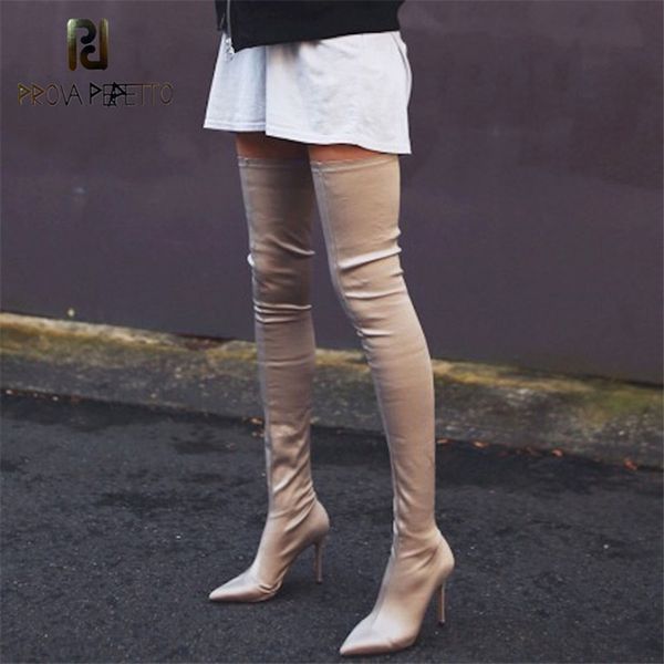 prova perfetto 2019 thigh high boots over the knee elastic stretch boots women botas mujer knee high heels sock new, Black
prova perfetto 2019 thigh high boots over the knee elastic stretch boots women botas mujer knee high heels sock new, Black