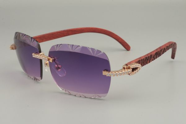 19 new direct-engraving lens, high-quality diamond sunglasses 8300765 pure natural color wood / hand-carved pattern wooden temple sunglasses, White;black
19 new direct-engraving lens, high-quality diamond sunglasses 8300765 pure natural color wood / hand-carved pattern wooden temple sunglasses, White;black