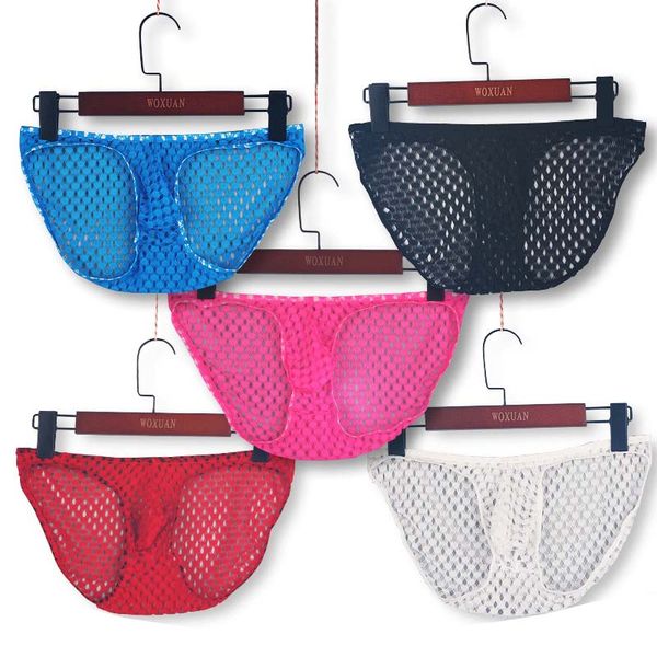 underpants woxuan men underwear transparent honeycomb net mesh bikini briefs bulge brief lingerie intimates, Black;white
underpants woxuan men underwear transparent honeycomb net mesh bikini briefs bulge brief lingerie intimates, Black;white