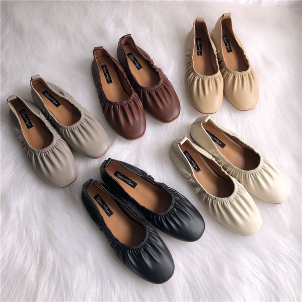 2019 wu chao 77 two clothes fund fairy real bandage ballet joker set superficial foot folding single shoe flat shoes woman, Black
2019 wu chao 77 two clothes fund fairy real bandage ballet joker set superficial foot folding single shoe flat shoes woman, Black