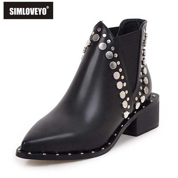 simloveyo new arrive women boots pointed toe black ankle boots fashion rivet autumn botas femme bottines s322b
simloveyo new arrive women boots pointed toe black ankle boots fashion rivet autumn botas femme bottines s322b