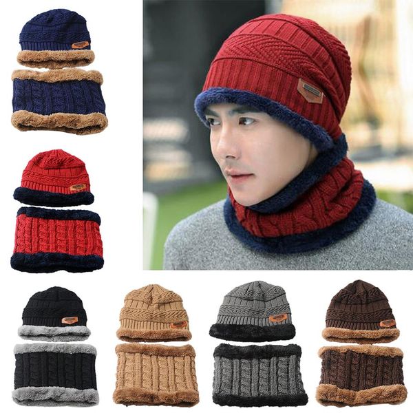 autumn and winter hat men's wool cap ladies plus velvet knit caps cotton cap bib two-piece, Black
autumn and winter hat men's wool cap ladies plus velvet knit caps cotton cap bib two-piece, Black