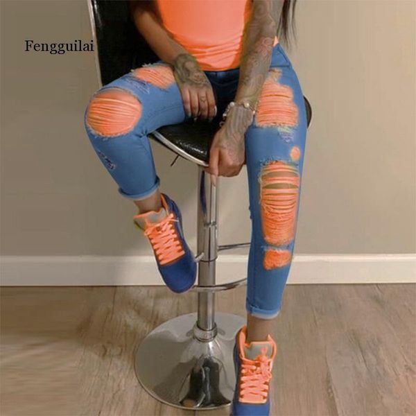 orange print ripped jeans for women denim pencil pants high waist skinny boyfriend jeans torn jeggings large size mom 2020, Blue
orange print ripped jeans for women denim pencil pants high waist skinny boyfriend jeans torn jeggings large size mom 2020, Blue