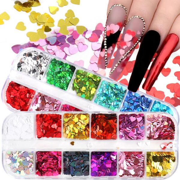 12 grid holographic love heart butterfly nail glitter mirror nail sequin paillette flake body eye make up powder decor sarx01-04, Silver;gold
12 grid holographic love heart butterfly nail glitter mirror nail sequin paillette flake body eye make up powder decor sarx01-04, Silver;gold