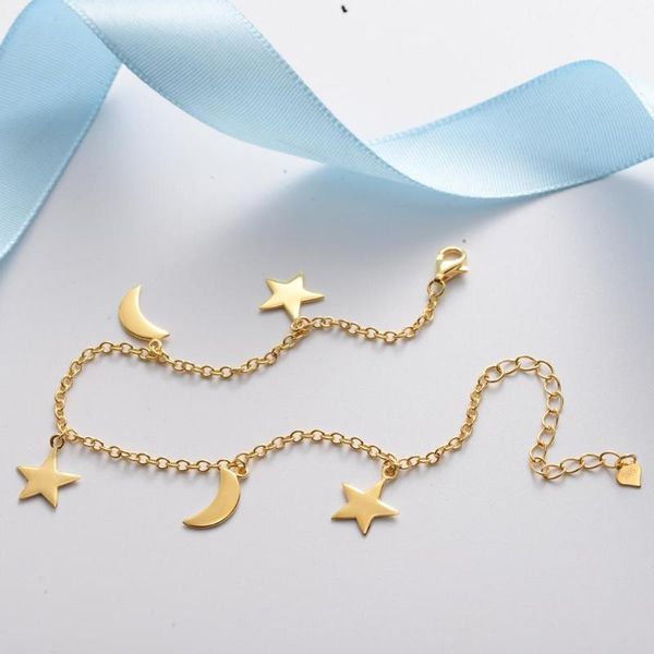 925 sterling silver jewelry female gold moon star women's bracelets accessories for women statement jewel birthday party gifts, Golden;silver
925 sterling silver jewelry female gold moon star women's bracelets accessories for women statement jewel birthday party gifts, Golden;silver