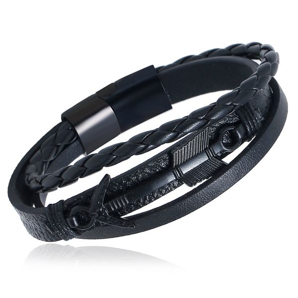 mens bracelet leather bracelet magnetic-clasp cowhide braided multi-layer wrap, White
mens bracelet leather bracelet magnetic-clasp cowhide braided multi-layer wrap, White