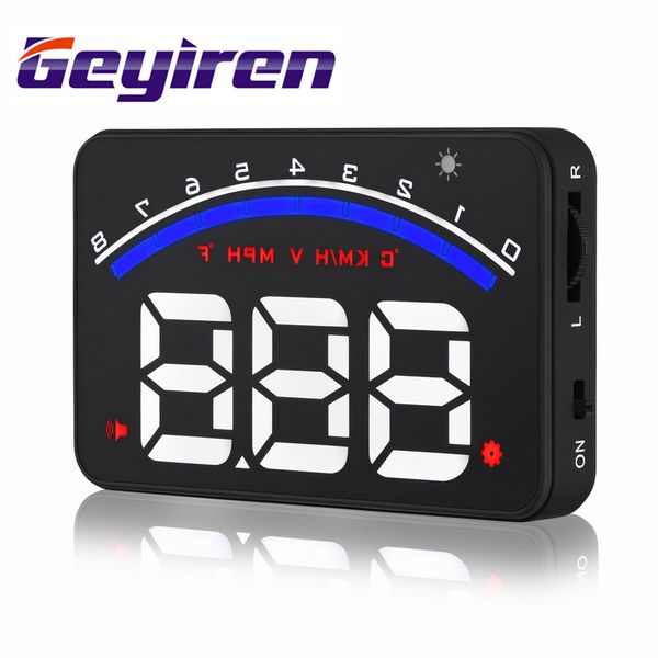 3.5" hud head up display with obd2 interface m6 car km/h overspeed/ water temperature/ low voltage warning alarm system
3.5" hud head up display with obd2 interface m6 car km/h overspeed/ water temperature/ low voltage warning alarm system