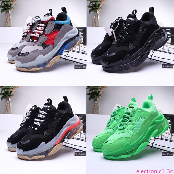 with triple s casual shoes clear bubble midsole triple black green men women platform sports sneakers trainers size 36-45
with triple s casual shoes clear bubble midsole triple black green men women platform sports sneakers trainers size 36-45