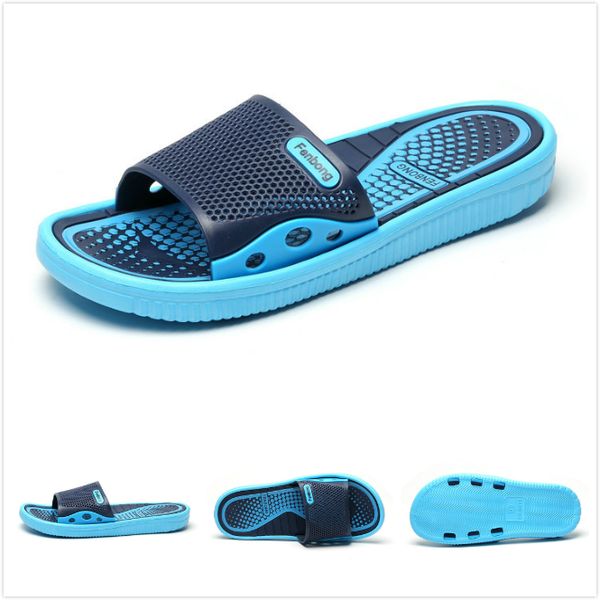 new arrival summer men flip flops beach sandals non-slide male slippers zapatos hombre casual shoes, Black